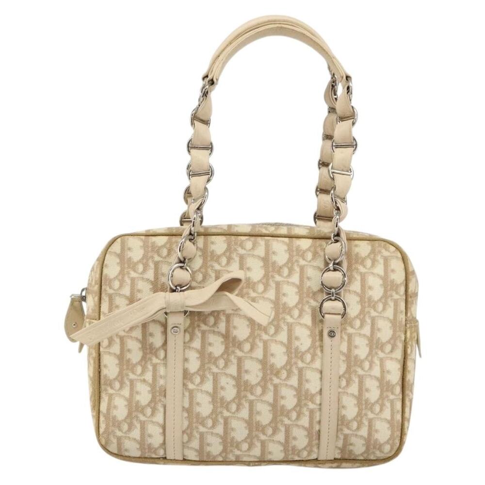Dior Trotter Romantic Chain Handbag Beige